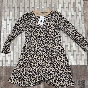 Black and White Ruffled Tiered A-Line Dress